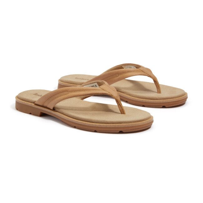 TIMBERLAND - CALISTA BAY THONG SANDAL MEDIUM BEIGE FULL GRAIN