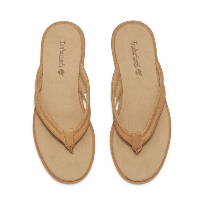 TIMBERLAND - CALISTA BAY THONG SANDAL MEDIUM BEIGE FULL GRAIN