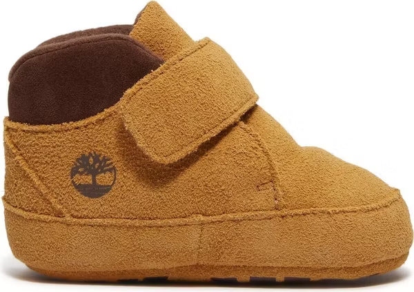 TIMBERLAND - CRIB BOOTIE MID HOOK & LOOP BOOT WHEAT SUEDE