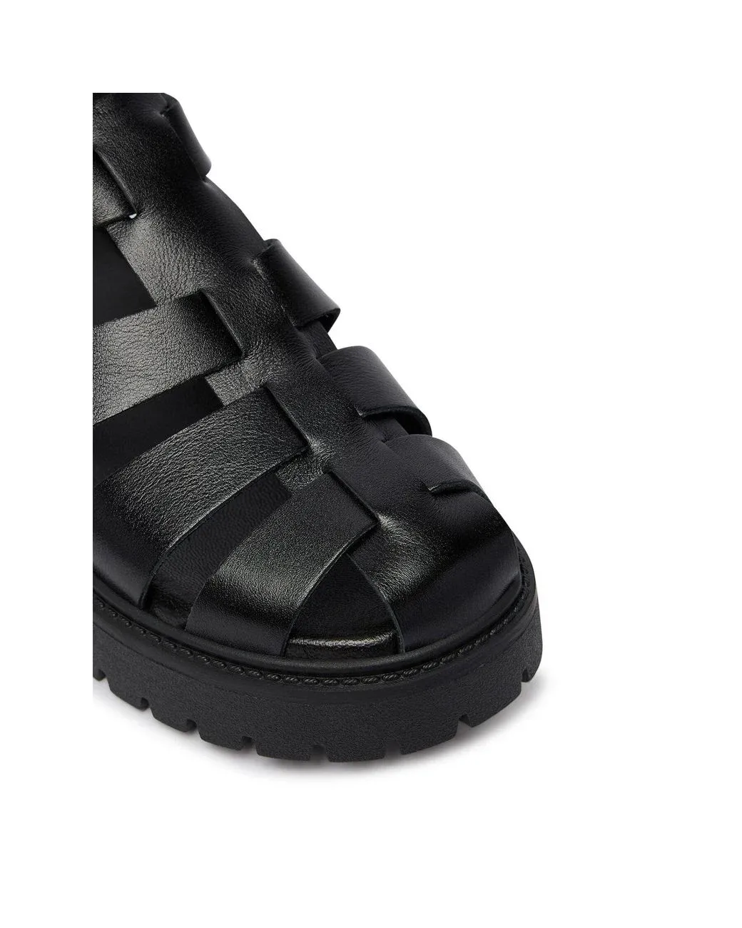 TIMBERLAND -  STONE STREET FISHERMAN SANDAL BLACK FULL GRAIN 