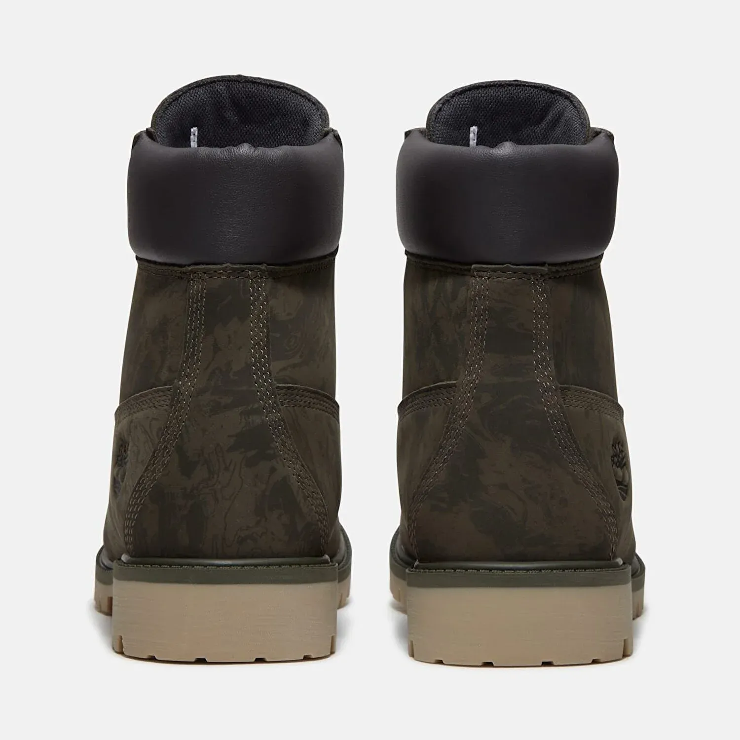 TIMBERLAND - Timberland Heritage 6 INCH LACE UP WATERPROOF BOOT DK GREEN NUBUCK W CAMO 