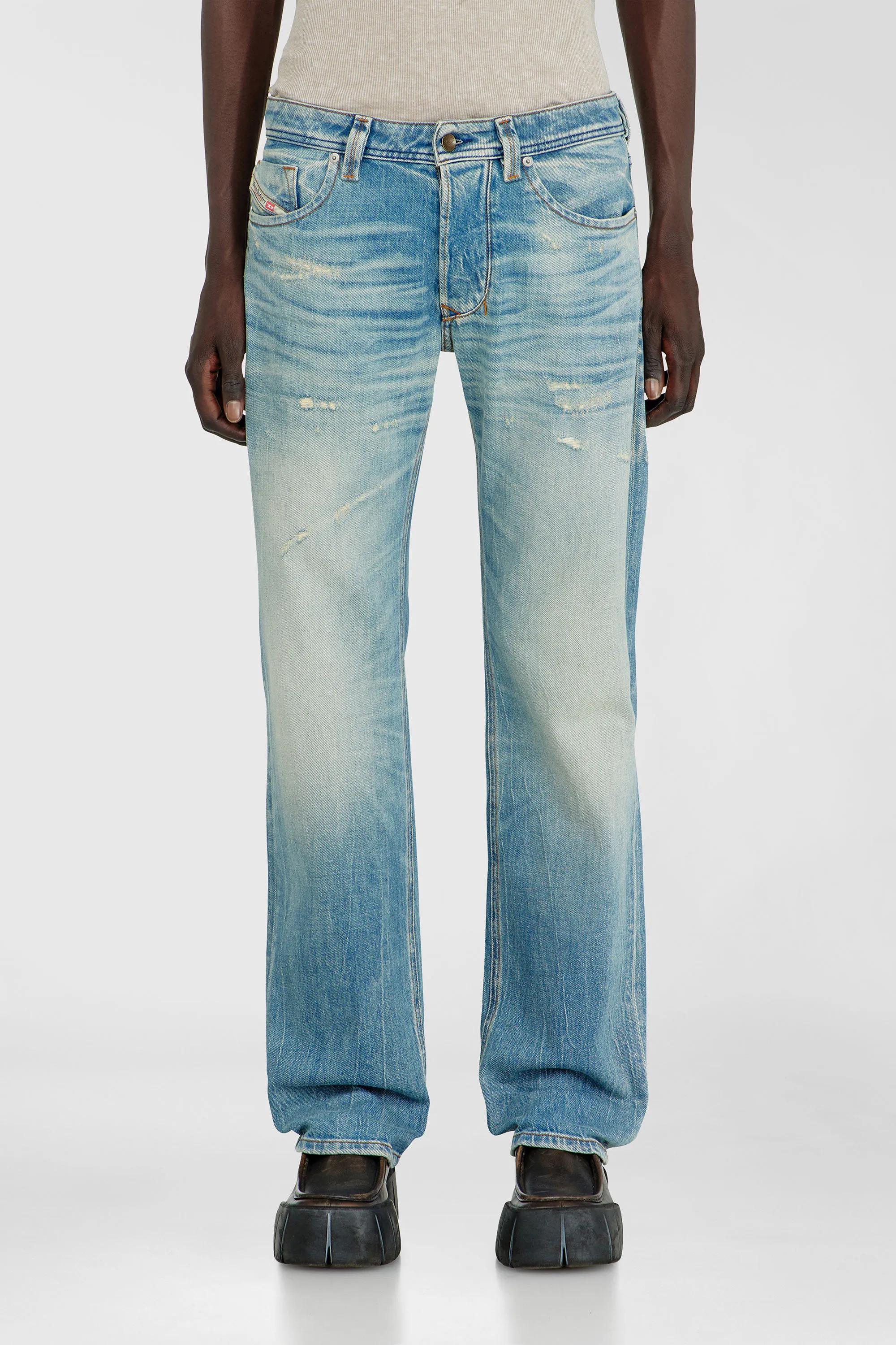 DIESEL - 1985 LARKEE L.30 PANTALONI LIGHT BLUE