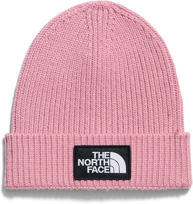THE NORTH FACE - KIDS TNF LOGO BOX CUFFED BEANIE Primrose