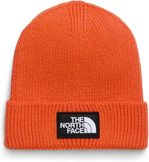 THE NORTH FACE - TNF LOGO BOX CUFFED BEANIE TNF ORANGE