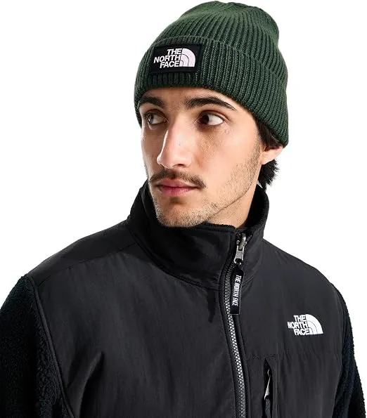 THE NORTH FACE - TNF LOGO BOX CUFFED BEANIE Bottle Green