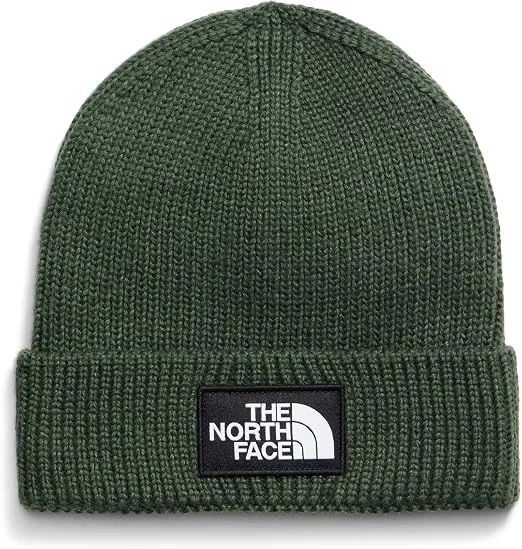 THE NORTH FACE - TNF LOGO BOX CUFFED BEANIE Bottle Green