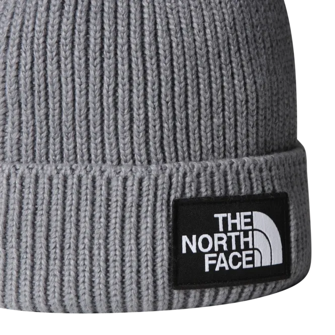THE NORTH FACE - TNF LOGO BOX CUFFED BEANIE TNF MEDIUM GREY HEATHER