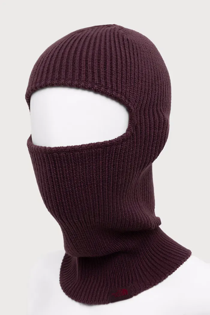 THE NORTH FACE - TNF LOGO BOX KNIT BALACLAVA Deep Burgundy