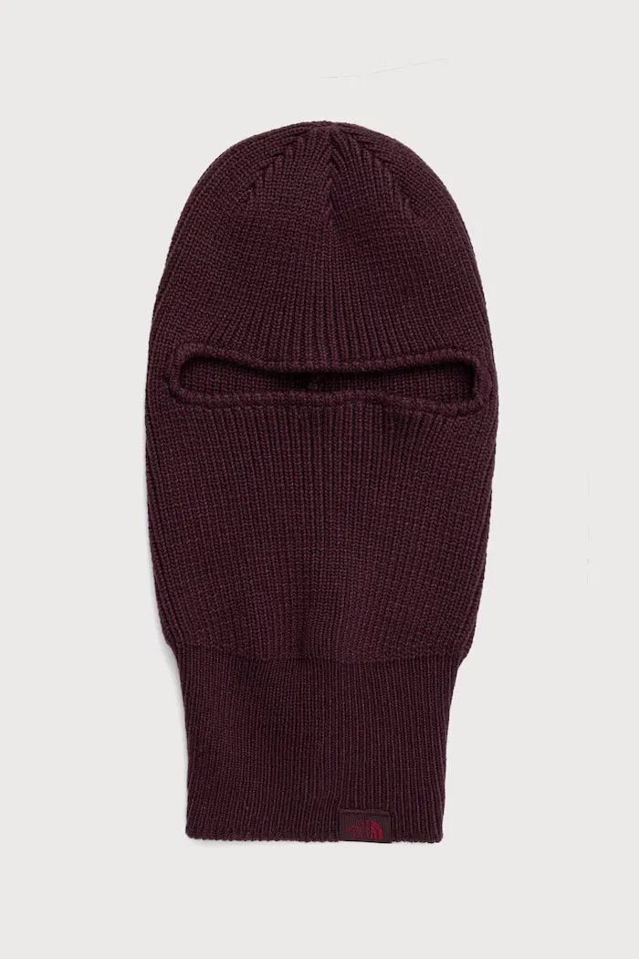 THE NORTH FACE - TNF LOGO BOX KNIT BALACLAVA Deep Burgundy