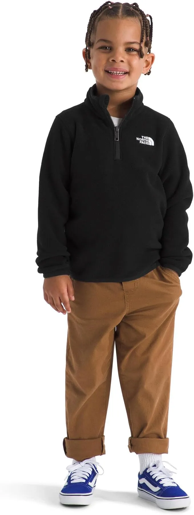 THE NORTH FACE - KID GLACIER 1/4 ZIP PULLOVER GLACIER TNF BLACK