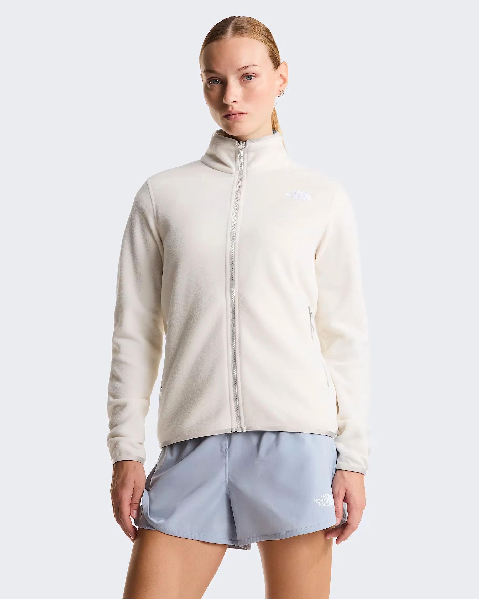THE NORTH FACE - W GLACIER FLEECE JACKET WHITE DUNE