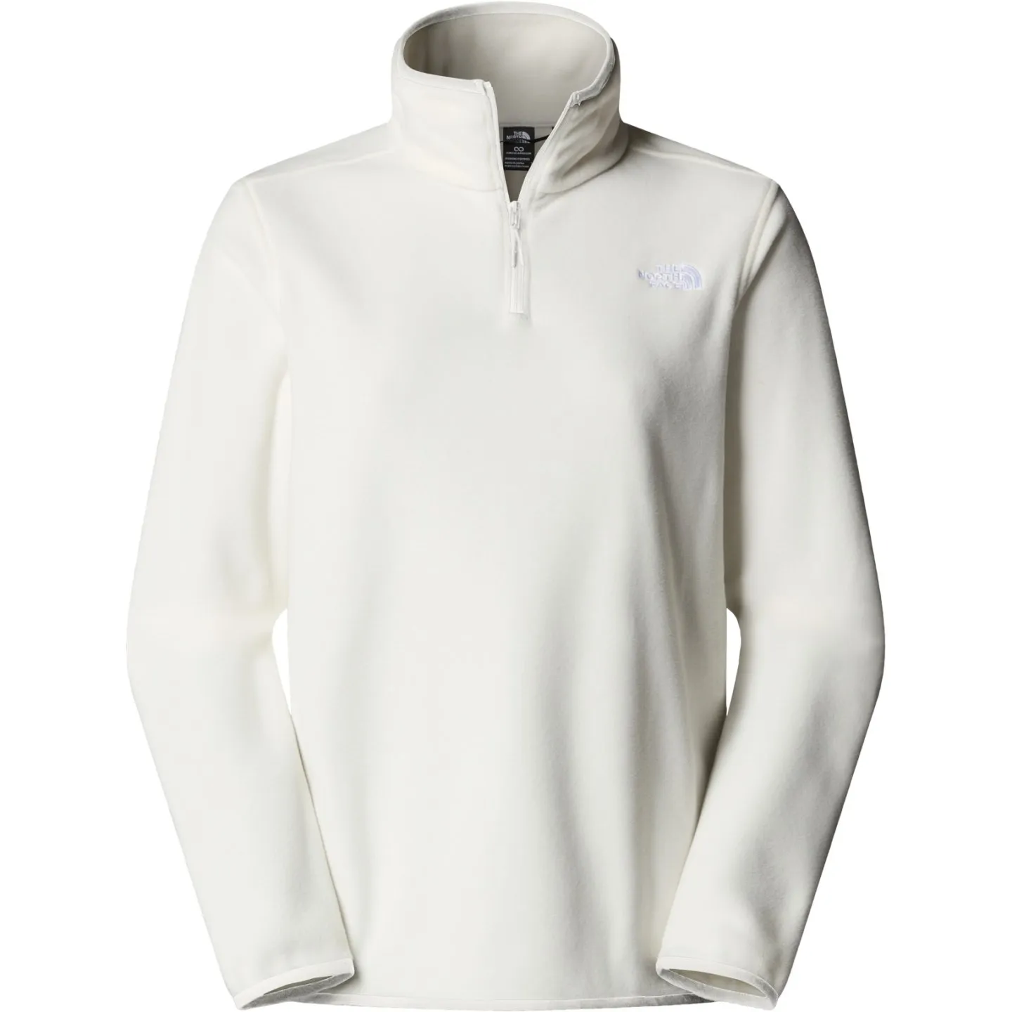 THE NORTH FACE - W GLACIER FLEECE 1/4 ZIP JACKET WHITE DUNE