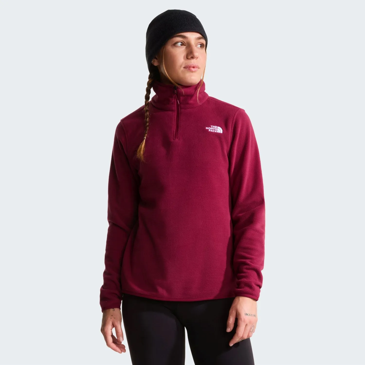 THE NORTH FACE - W GLACIER FLEECE 1/4 ZIP JACKET Burgundy Crush