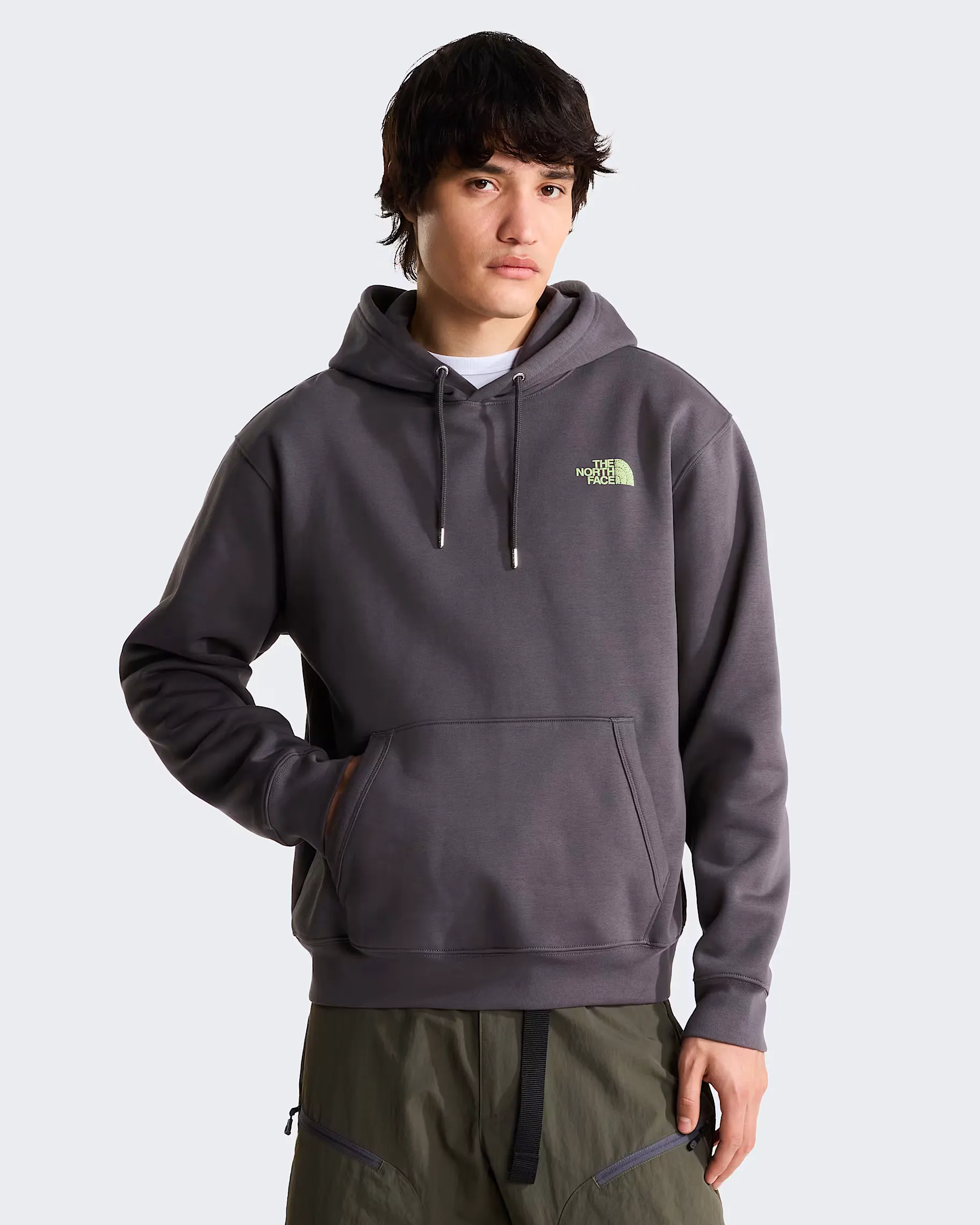 THE NORTH FACE - U NSE SLOPES RELAXED HOODIE - GRAPHIC ANTHRACITE GREY