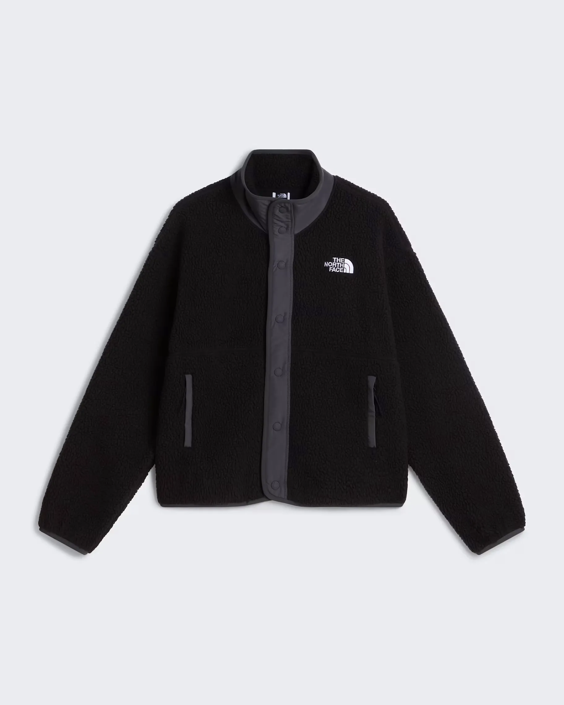 THE NORTH FACE - W CRAGMONT SNAP FRONT FLEECE JACKET TNF BLACK/ANTHRACITE GR