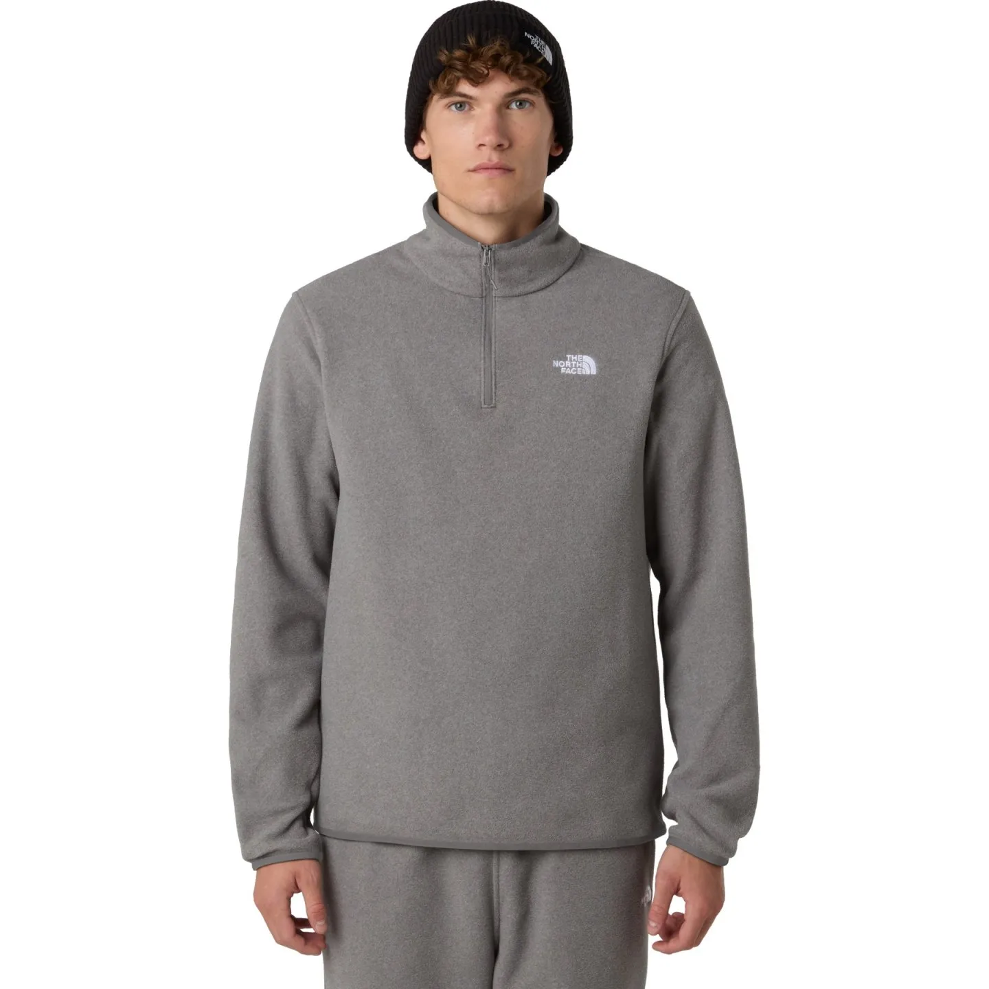 THE NORTH FACE - M GLACIER FLEECE 1/4 ZIP JACKET TNF Mid Grey Heather