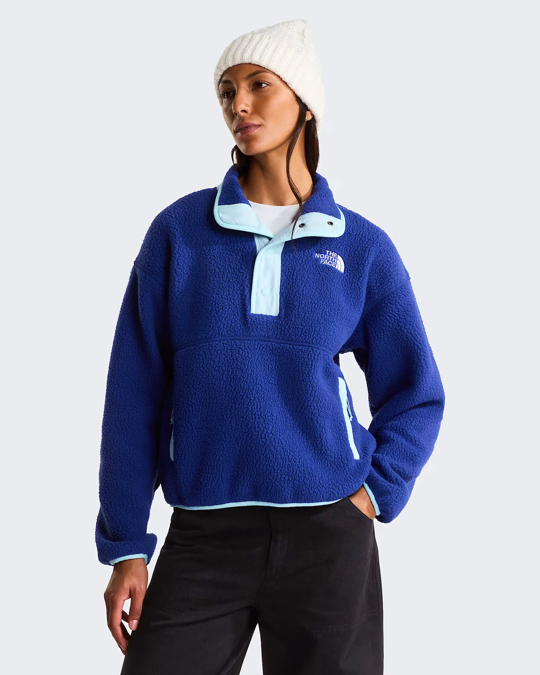 THE NORTH FACE - W CRAGMONT SNAP 1/2 FLEECE JACKET Bold Blue/Glacier
