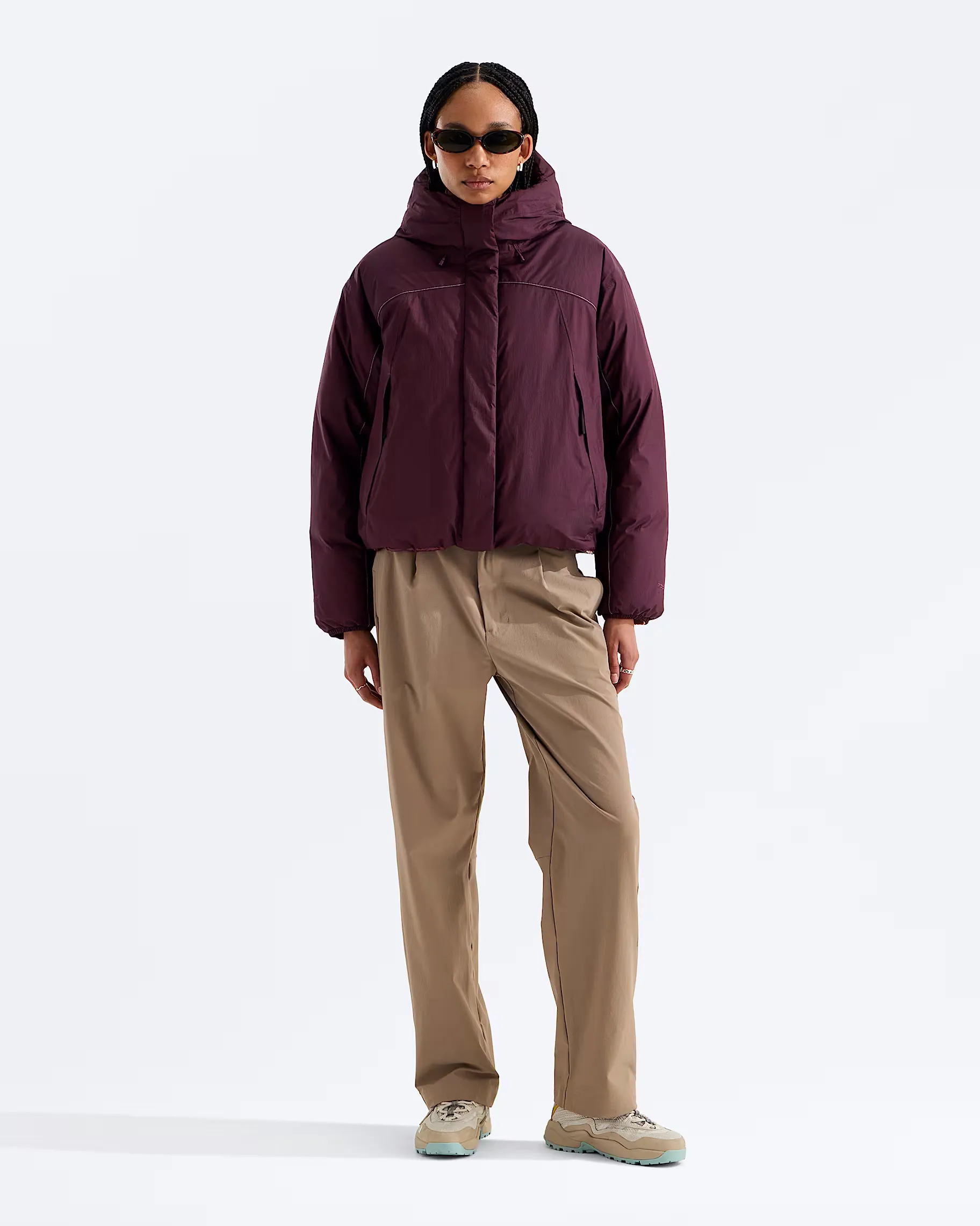 THE NORTH FACE - W TNF DRYVENT REVERSIBLE DOWN JACKET Deep Burgundy