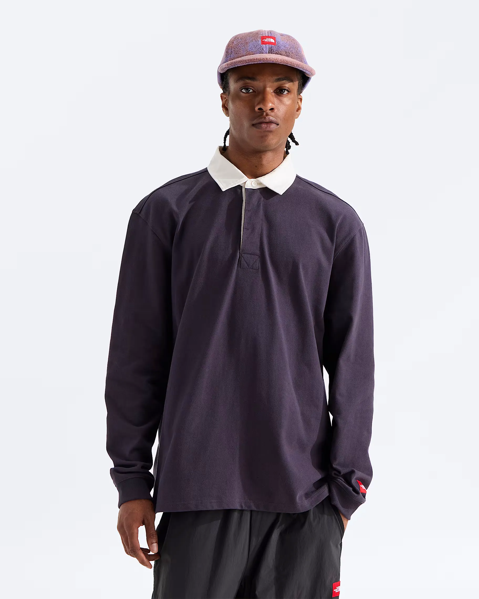 THE NORTH FACE - M TNF Red Box Rugby Shirt OBSIDIAN