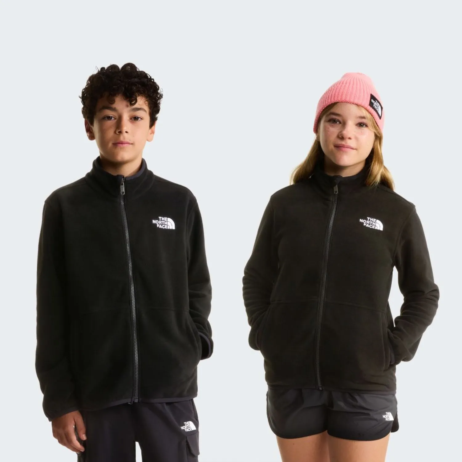 THE NORTH FACE - TEEN GLACIER FZ ZIP IN JACKET TNF BLACK